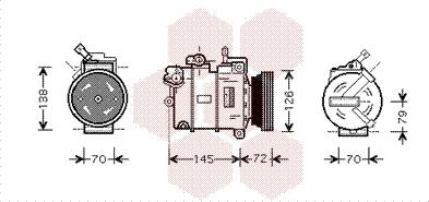 Van Wezel 3700K376 - Kompresors, Gaisa kond. sistēma www.autospares.lv