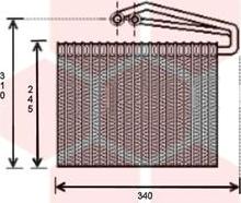 Van Wezel 3700V400 - Iztvaikotājs, Gaisa kondicionēšanas sistēma www.autospares.lv