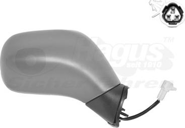 Van Wezel 3701816 - Ārējais atpakaļskata spogulis www.autospares.lv