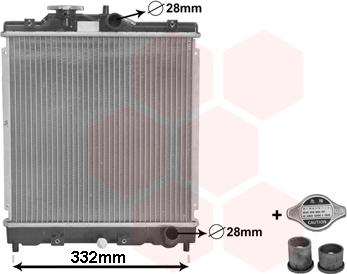 Van Wezel 25002031 - Radiators, Motora dzesēšanas sistēma www.autospares.lv