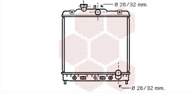 Van Wezel 25002123 - Радиатор, охлаждение двигателя www.autospares.lv