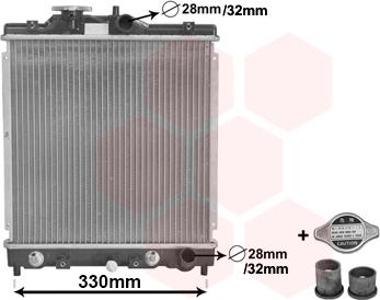 Van Wezel 25002122 - Radiators, Motora dzesēšanas sistēma www.autospares.lv