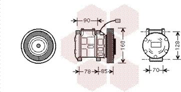 Van Wezel 2500K019 - Kompresors, Gaisa kond. sistēma autospares.lv