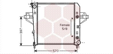 Van Wezel 21002043 - Radiators, Motora dzesēšanas sistēma www.autospares.lv