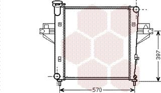 Van Wezel 21002042 - Radiators, Motora dzesēšanas sistēma www.autospares.lv