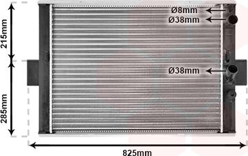 Van Wezel 28002062 - Radiators, Motora dzesēšanas sistēma www.autospares.lv