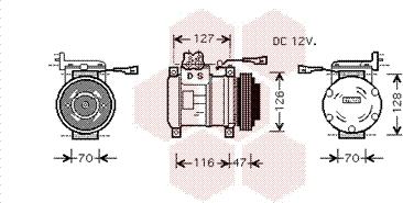 Van Wezel 2800K077 - Kompresors, Gaisa kond. sistēma www.autospares.lv