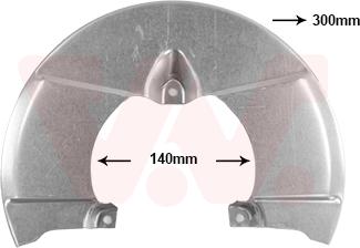 Van Wezel 2815371 - Dubļu sargs, Bremžu disks www.autospares.lv