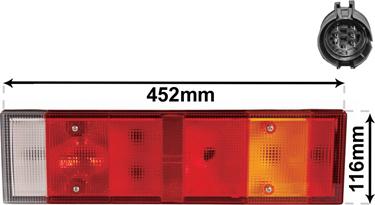 Van Wezel 2812926 - Aizmugurējais lukturis www.autospares.lv