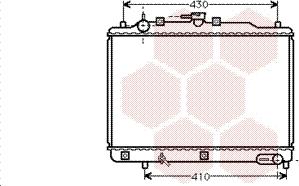 Van Wezel 27002070 - Радиатор, охлаждение двигателя www.autospares.lv