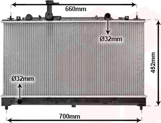 Van Wezel 27002164 - Radiators, Motora dzesēšanas sistēma www.autospares.lv