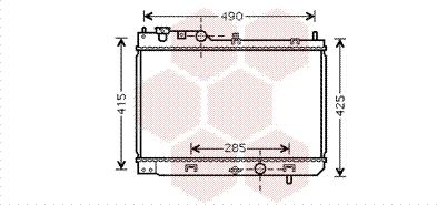 Van Wezel 27002214 - Radiators, Motora dzesēšanas sistēma www.autospares.lv