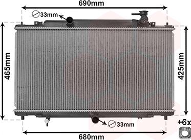 Van Wezel 27002280 - Radiators, Motora dzesēšanas sistēma www.autospares.lv