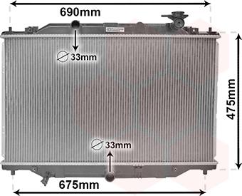 Van Wezel 27002270 - Radiators, Motora dzesēšanas sistēma www.autospares.lv