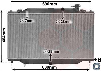 Van Wezel 27012701 - Radiators, Motora dzesēšanas sistēma www.autospares.lv