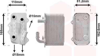 Van Wezel 74013704 - Eļļas radiators, Automātiskā pārnesumkārba www.autospares.lv