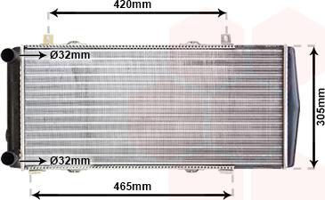 Van Wezel 76002004 - Radiators, Motora dzesēšanas sistēma www.autospares.lv