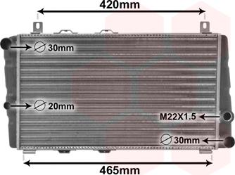 Van Wezel 76002002 - Radiators, Motora dzesēšanas sistēma www.autospares.lv