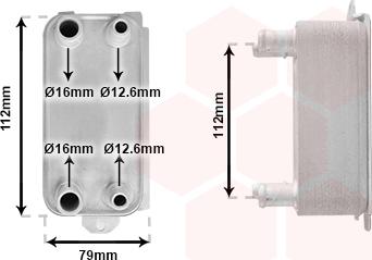 Van Wezel 77013700 - Eļļas radiators, Automātiskā pārnesumkārba www.autospares.lv