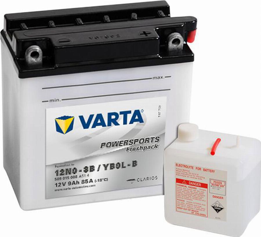 Varta 509 015 008 - Startera akumulatoru baterija www.autospares.lv