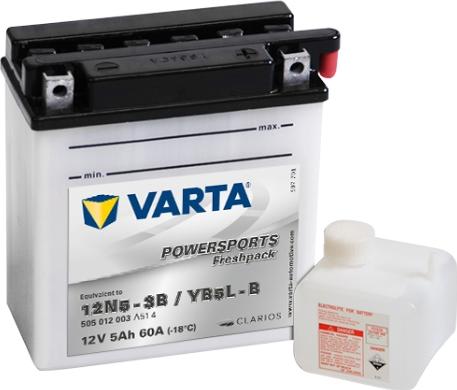 Varta 505012003A514 - Startera akumulatoru baterija www.autospares.lv