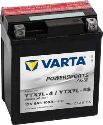 Varta 506014005A514 - Startera akumulatoru baterija www.autospares.lv