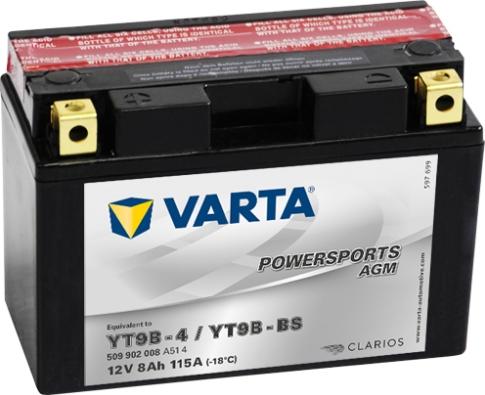 Varta 509902008A514 - Startera akumulatoru baterija www.autospares.lv