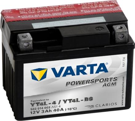 Varta 503014003A514 - Startera akumulatoru baterija www.autospares.lv