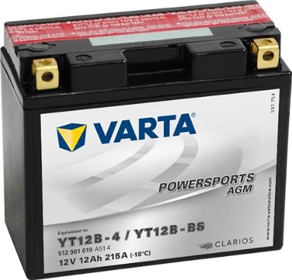 Varta 512901019A514 - Startera akumulatoru baterija www.autospares.lv