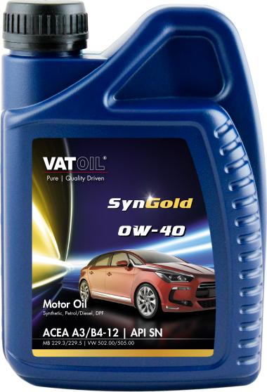 VatOil VTSYNGOLD0W40 - Motoreļļa www.autospares.lv