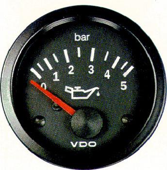 VDO 350-010-008K - Дисплей давления масла www.autospares.lv