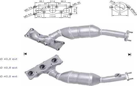 VEGAZ BK-842 - Katalizators autospares.lv