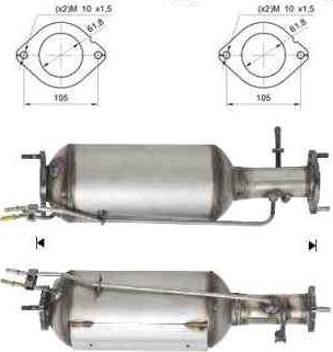 VEGAZ FK-864 - Сажевый / частичный фильтр, система выхлопа ОГ www.autospares.lv