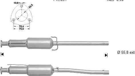 VEGAZ SBK-931SIC - Сажевый / частичный фильтр, система выхлопа ОГ www.autospares.lv