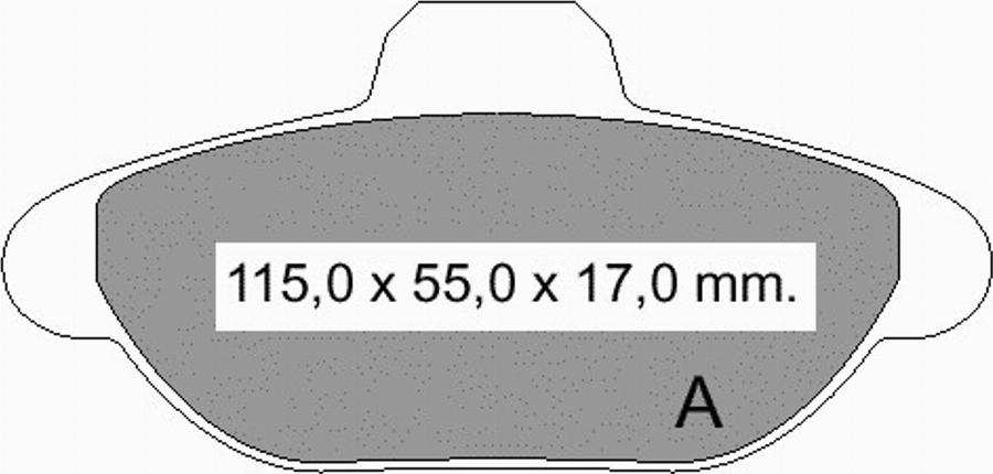 VEMA 834460 - Brake Pad Set, disc brake www.autospares.lv