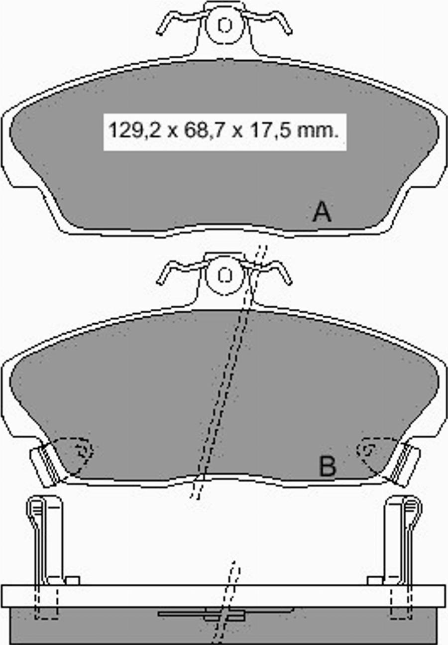 VEMA 835510 - Brake Pad Set, disc brake www.autospares.lv