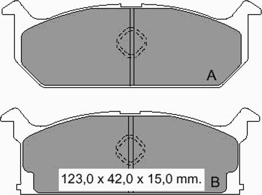 VEMA 835620 - Brake Pad Set, disc brake www.autospares.lv