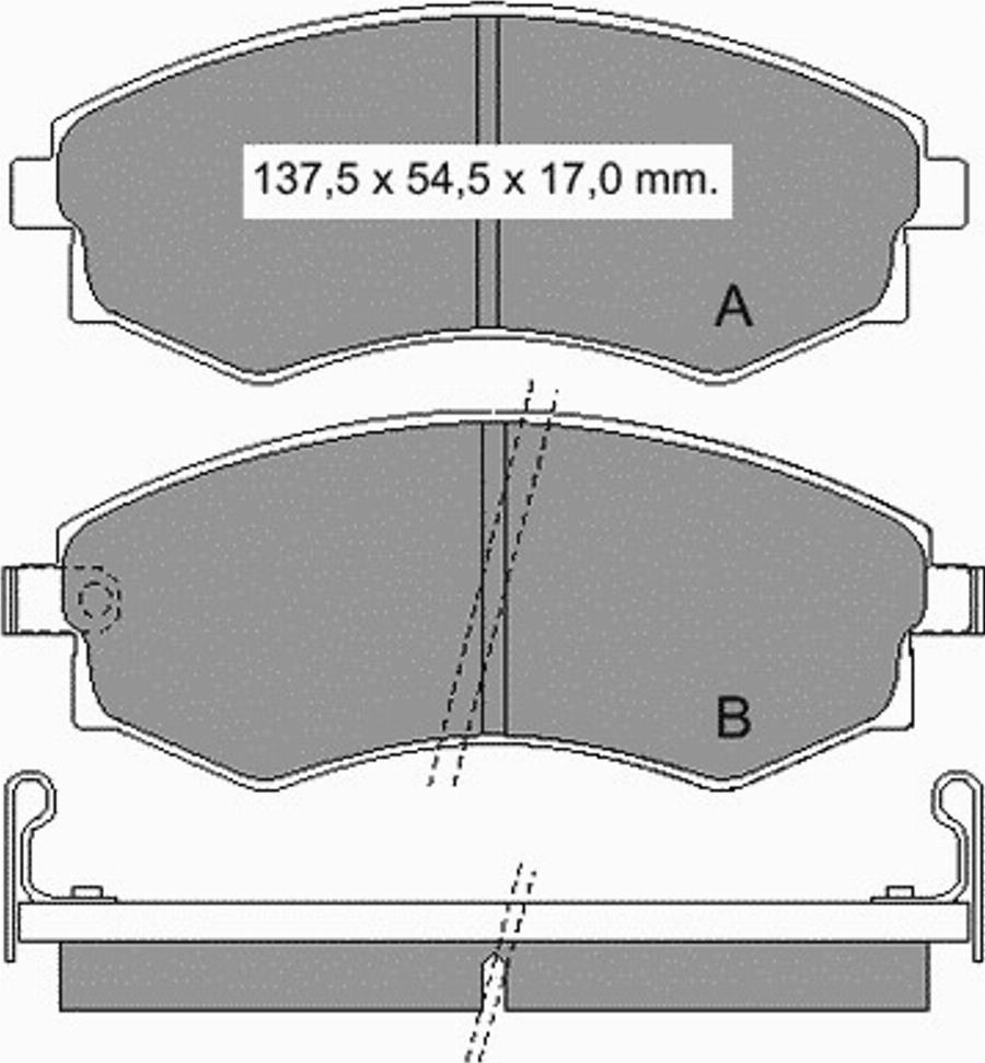 VEMA 835010 - Bremžu uzliku kompl., Disku bremzes www.autospares.lv