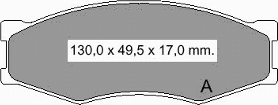 VEMA 835141 - Brake Pad Set, disc brake www.autospares.lv