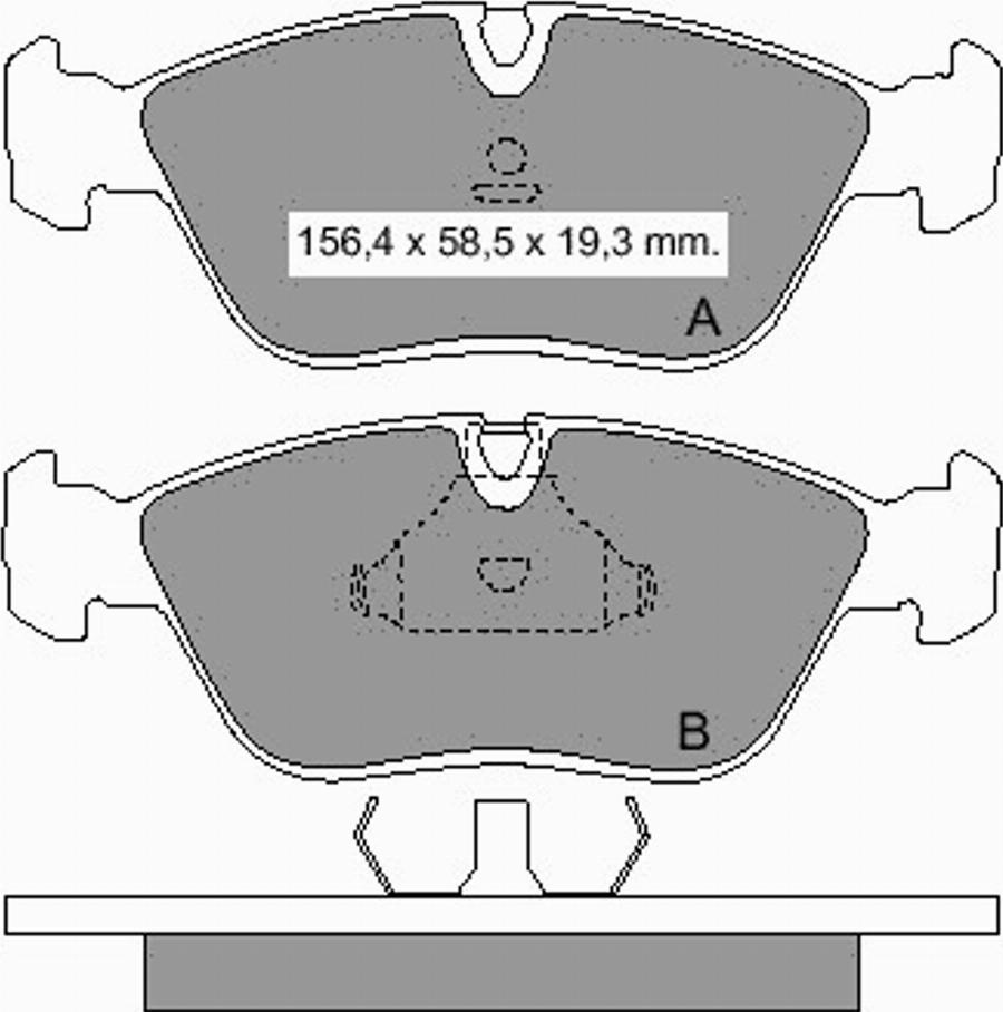 VEMA 835870 - Brake Pad Set, disc brake www.autospares.lv