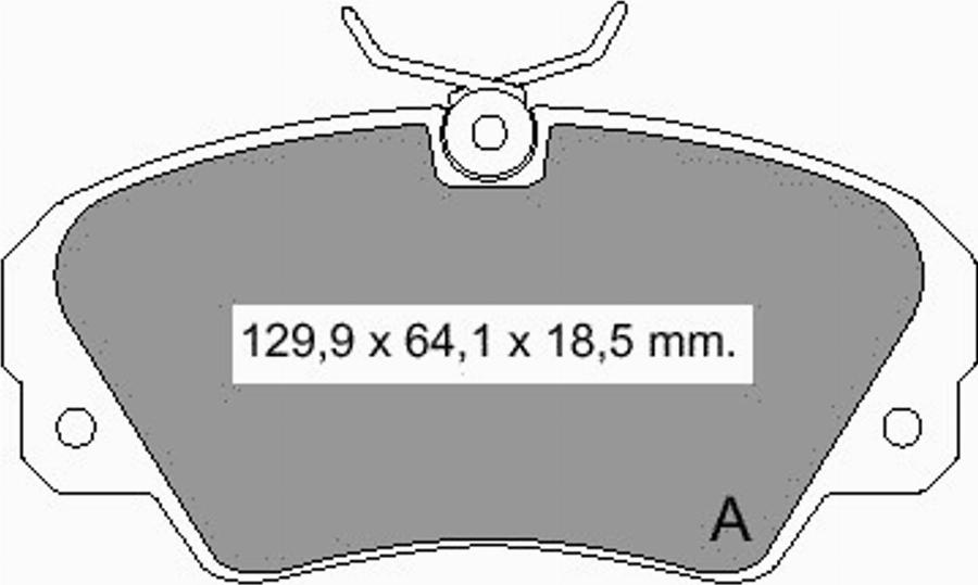 VEMA 835350 - Brake Pad Set, disc brake www.autospares.lv