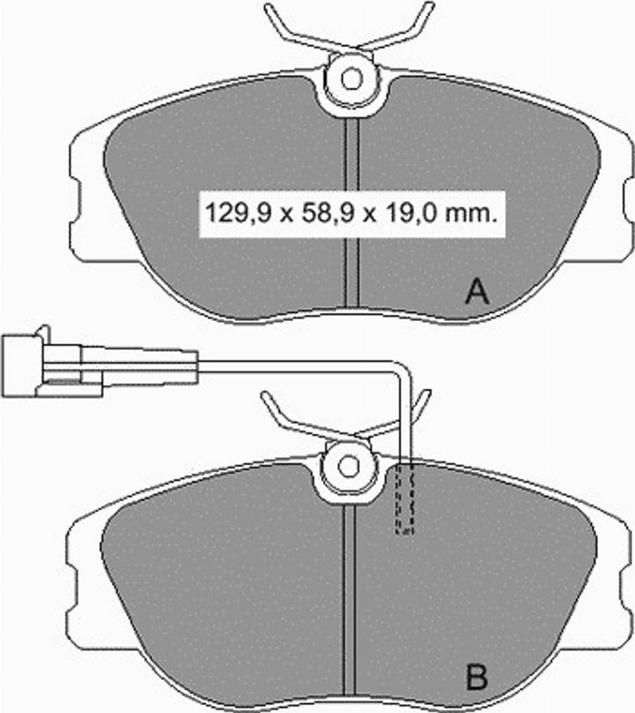 VEMA 833520 - Brake Pad Set, disc brake www.autospares.lv