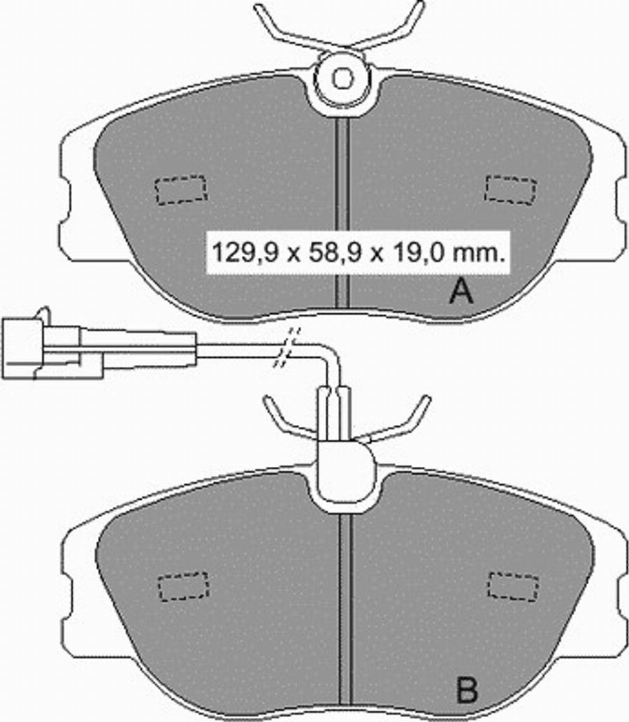 VEMA 833522 - Brake Pad Set, disc brake www.autospares.lv