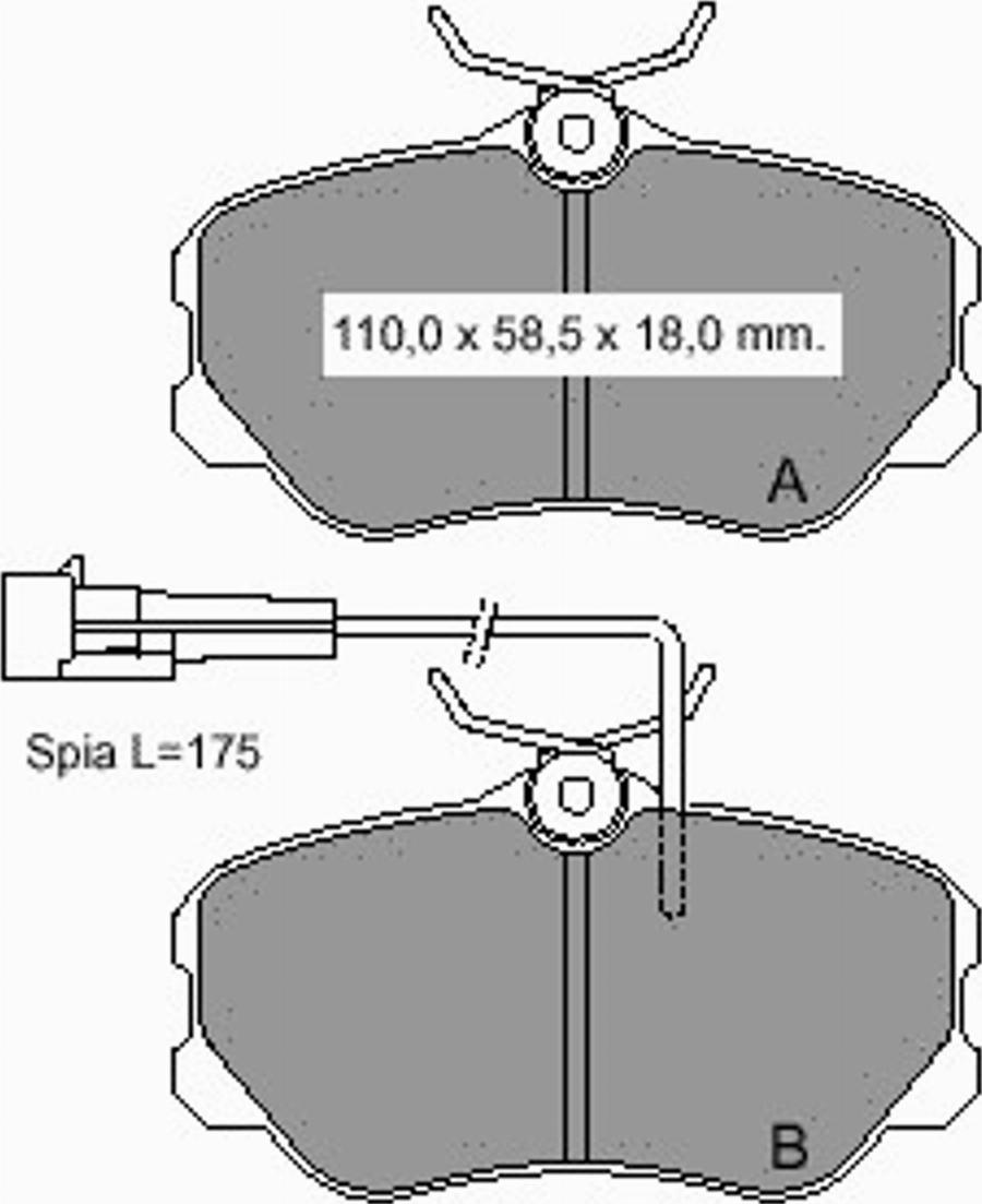 VEMA 833720 - Тормозные колодки, дисковые, комплект www.autospares.lv