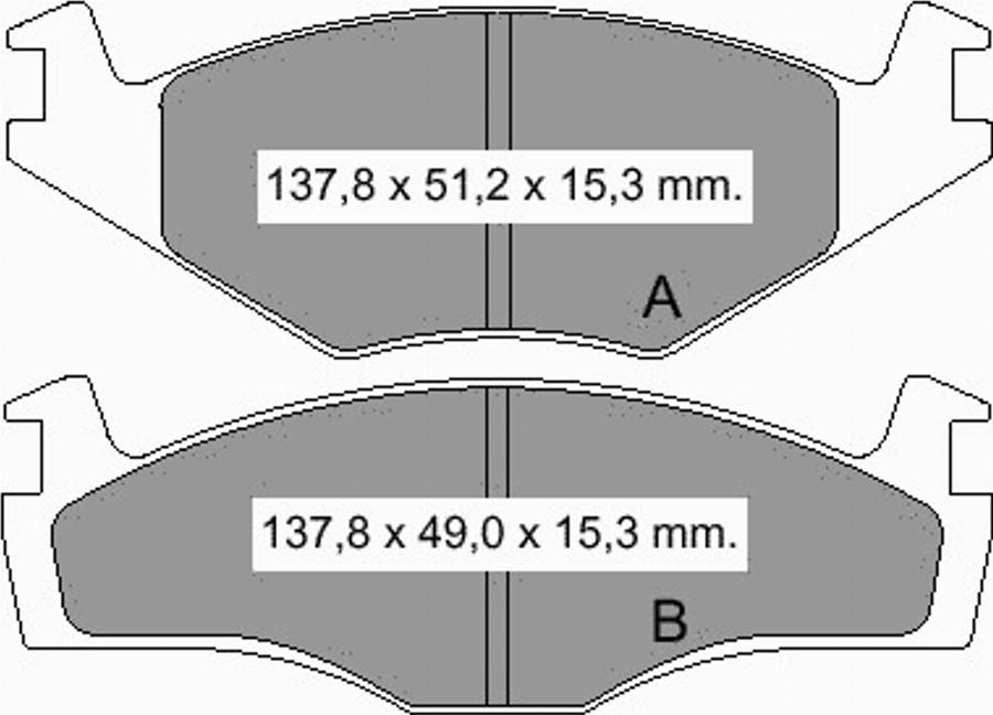 VEMA 832911 - Тормозные колодки, дисковые, комплект www.autospares.lv