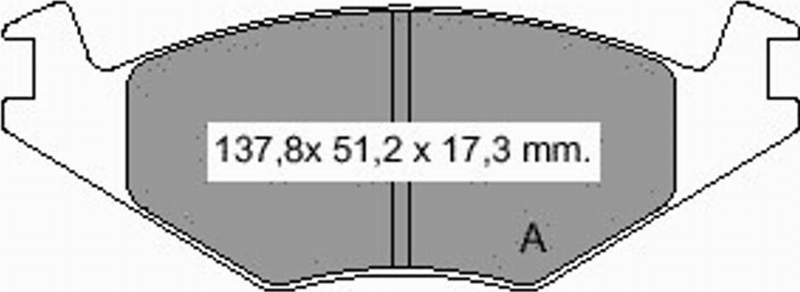 VEMA 832920 - Тормозные колодки, дисковые, комплект www.autospares.lv