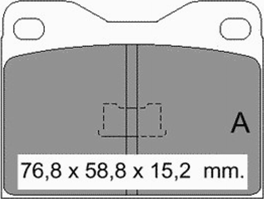 VEMA 832800 - Тормозные колодки, дисковые, комплект www.autospares.lv