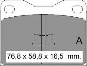 VEMA 832803 - Тормозные колодки, дисковые, комплект www.autospares.lv