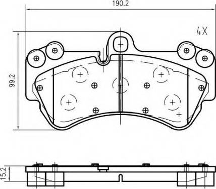 VEMA K632600 - Bremžu uzliku kompl., Disku bremzes www.autospares.lv