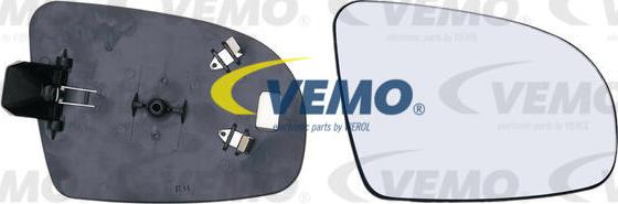 Vemo V40-69-0019 - Spoguļstikls, Ārējais atpakaļskata spogulis www.autospares.lv